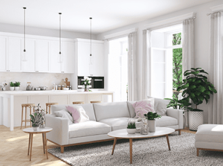 appartement décoré